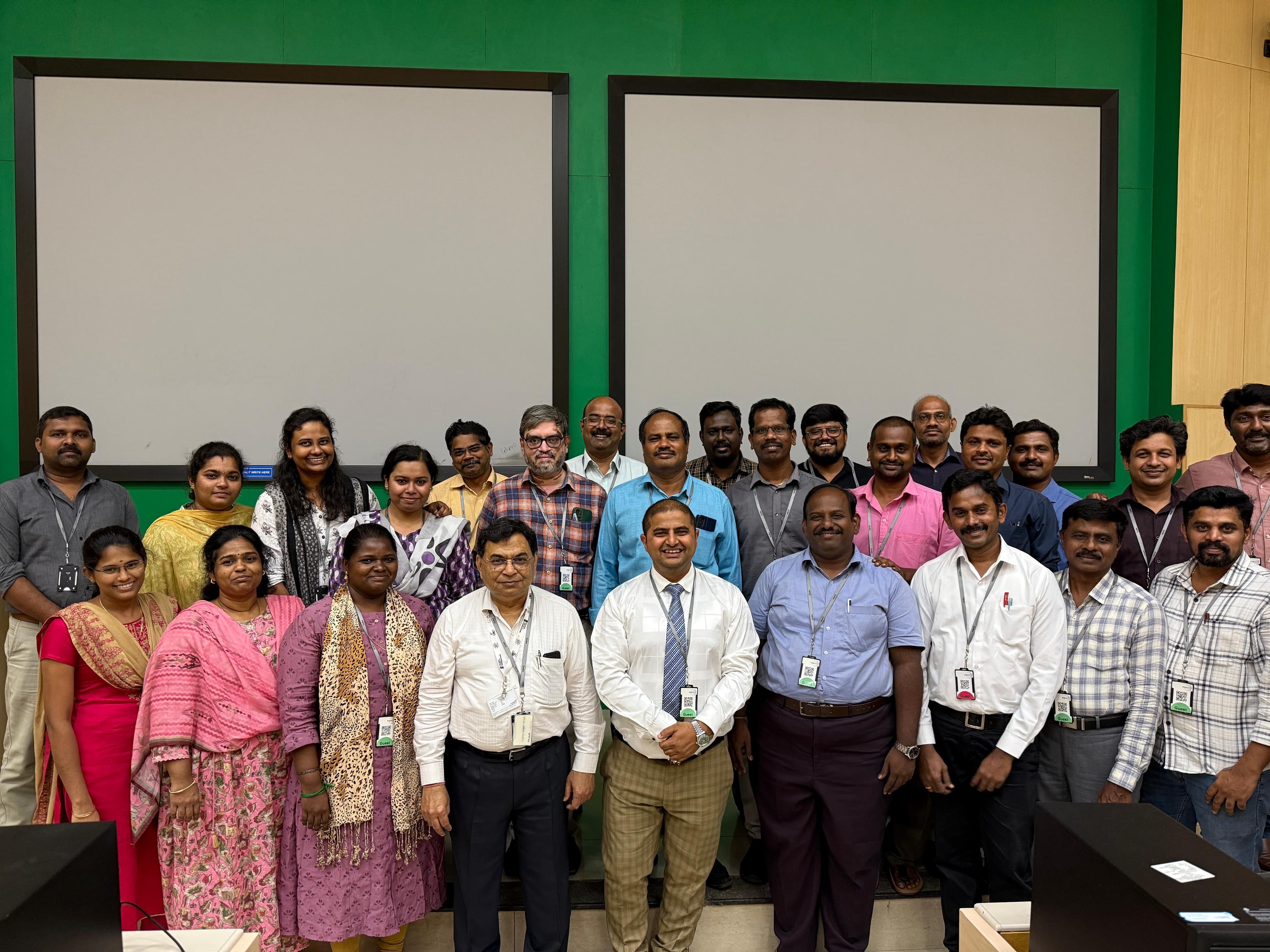 A team collaborating in a modern office